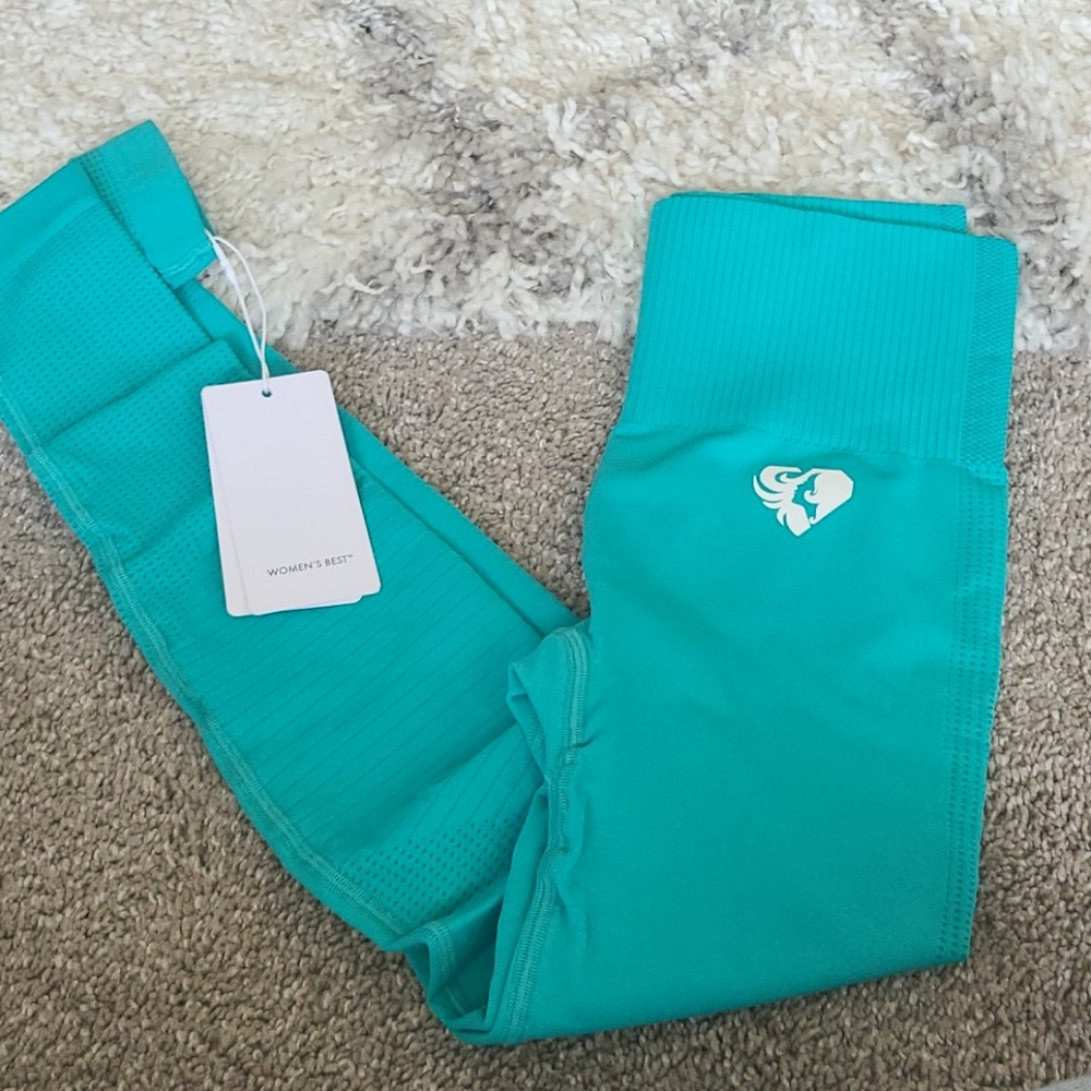 Women's Turquoise Leggings - Picture 5 of 7